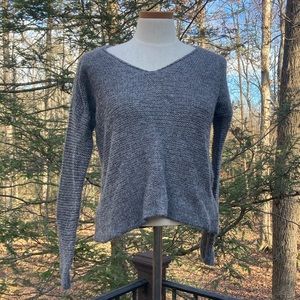 Eileen Fisher mid dark gray and sparkly knit sweater sz. XS